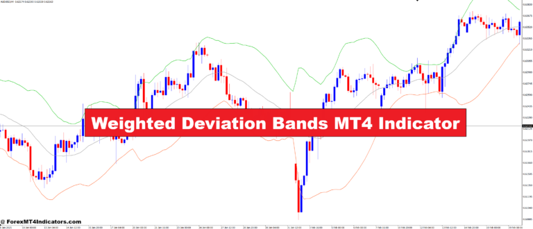 Weighted Deviation Bands MT4 Indicator