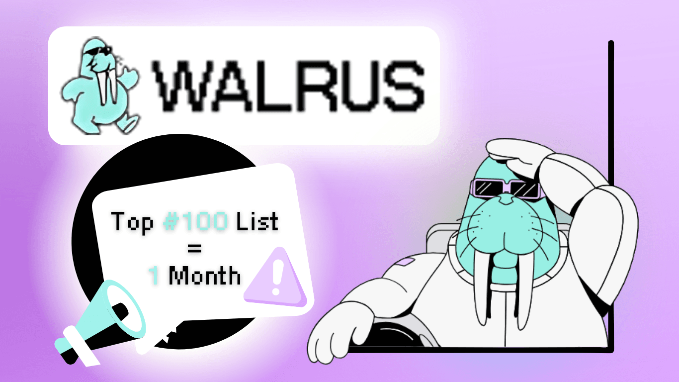 Walrus Token: Vom Start Direkt in die Top 100 in Nur 1 Monat