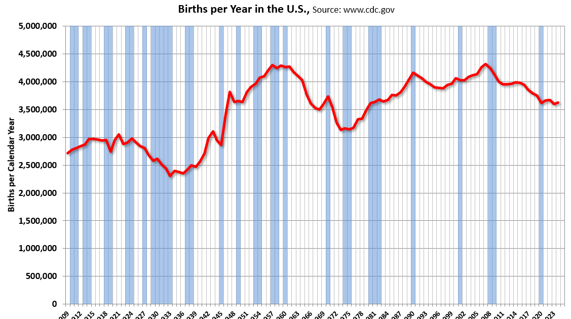 U.S. Births Increased in 2024