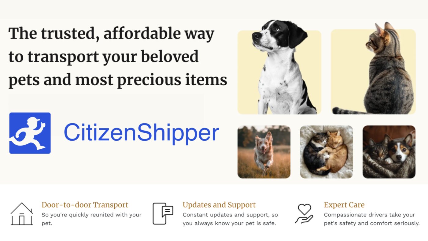Best Pet Transport Service of 2025: CitizenShipper Featured in USA Today for Redefining Pet Shipping Across America
