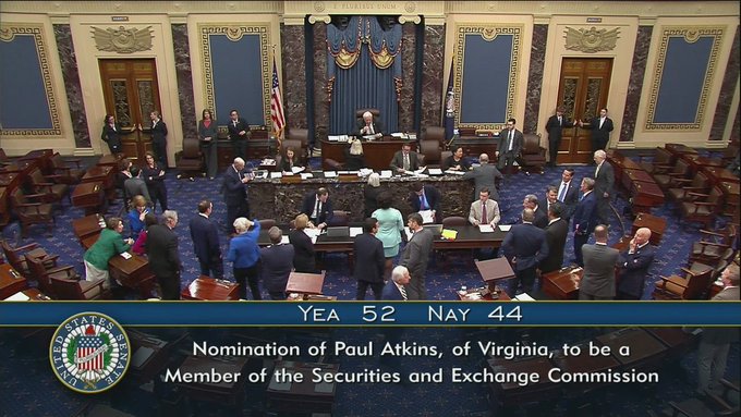 Crypto-friendly Paul Atkins confirmed by Senate