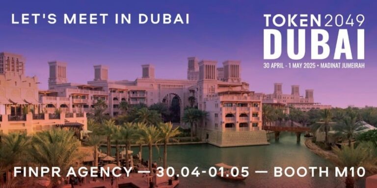 FINPR Agency: Official Silver Sponsor of Token2049 Dubai. Meet the Crypto Marketing Team at Booth M10