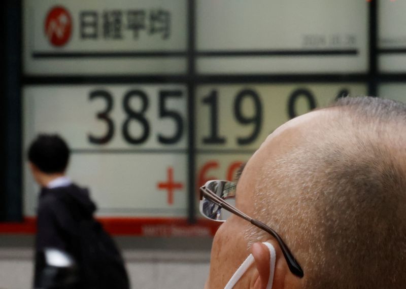 Japan's Nikkei tracks Wall Street lower on global recession fears