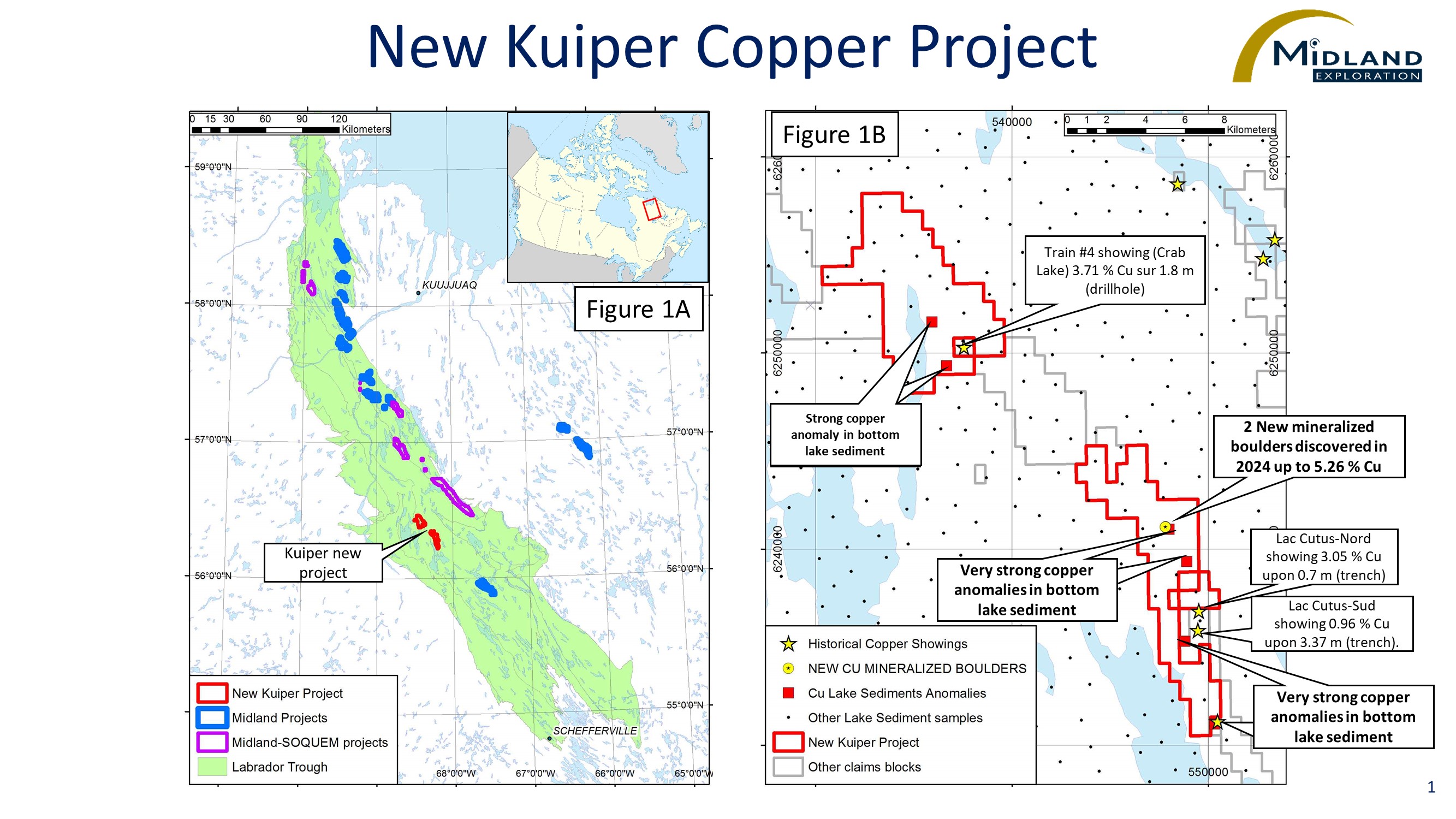Midland Increases its Copper Land Position in the Labrador Trough