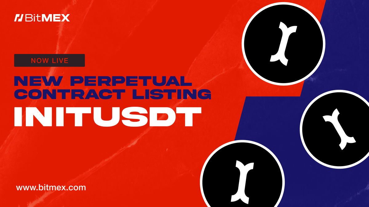 Now Live: INITUSDT Perpetual Swap Listing With Up to 50x Leverage | BitMEX Blog