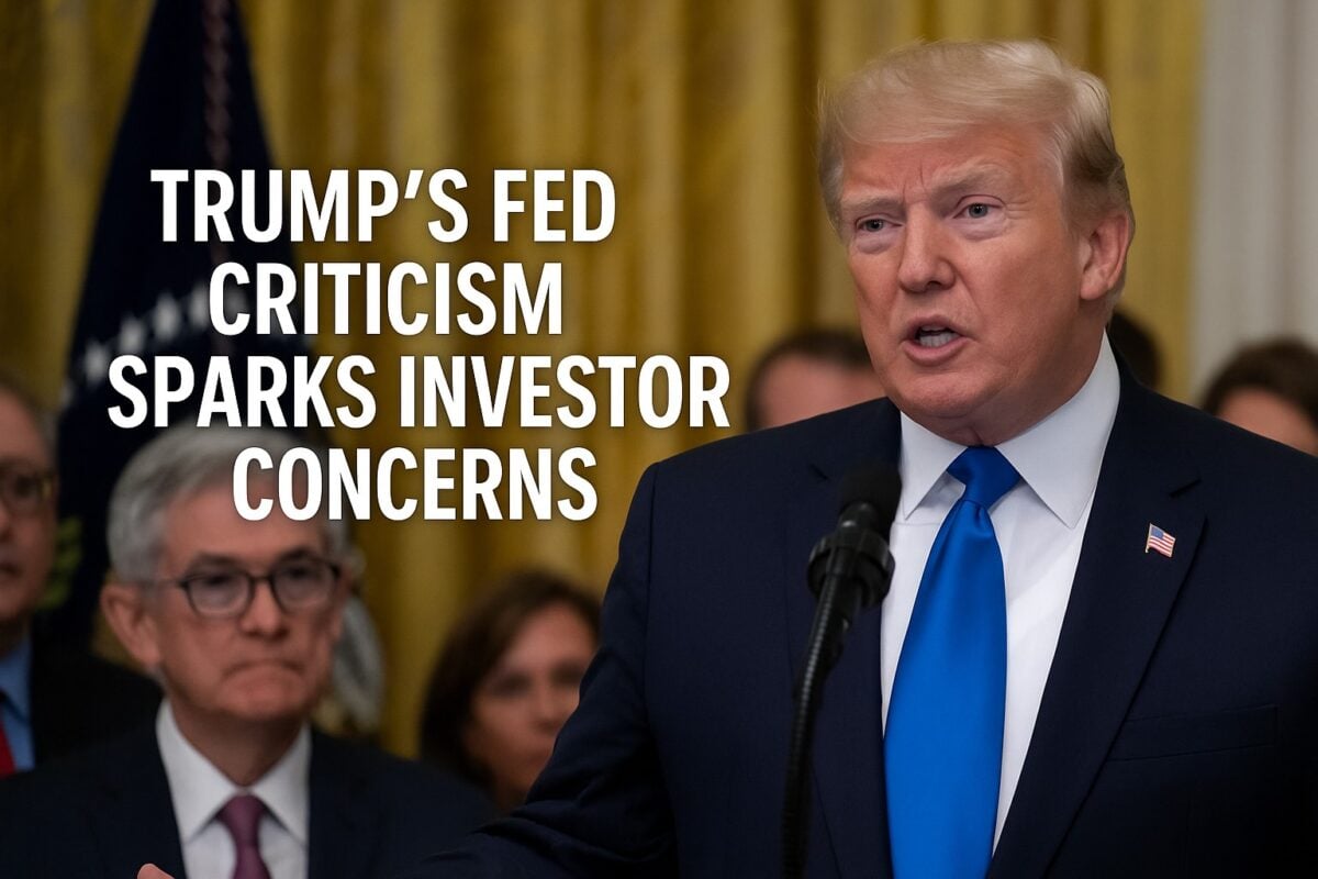 Trump’s Fed Criticism Sparks Investor Concerns