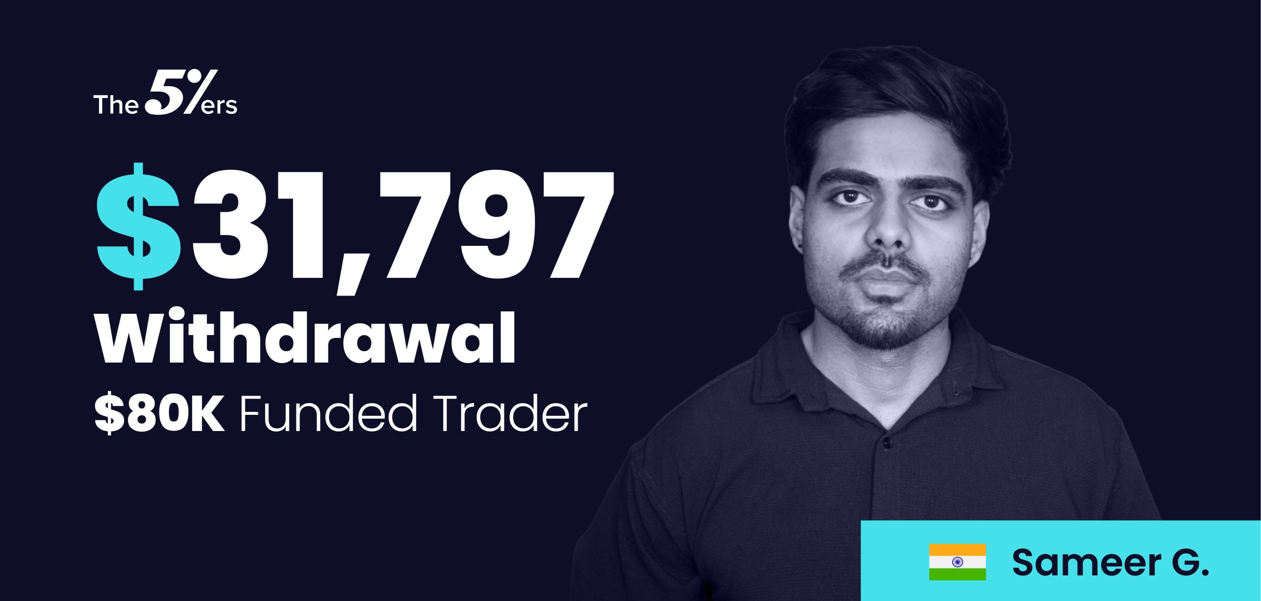 $80K Funded Trader Withdrew $31,797 While Scaling His Account Twice