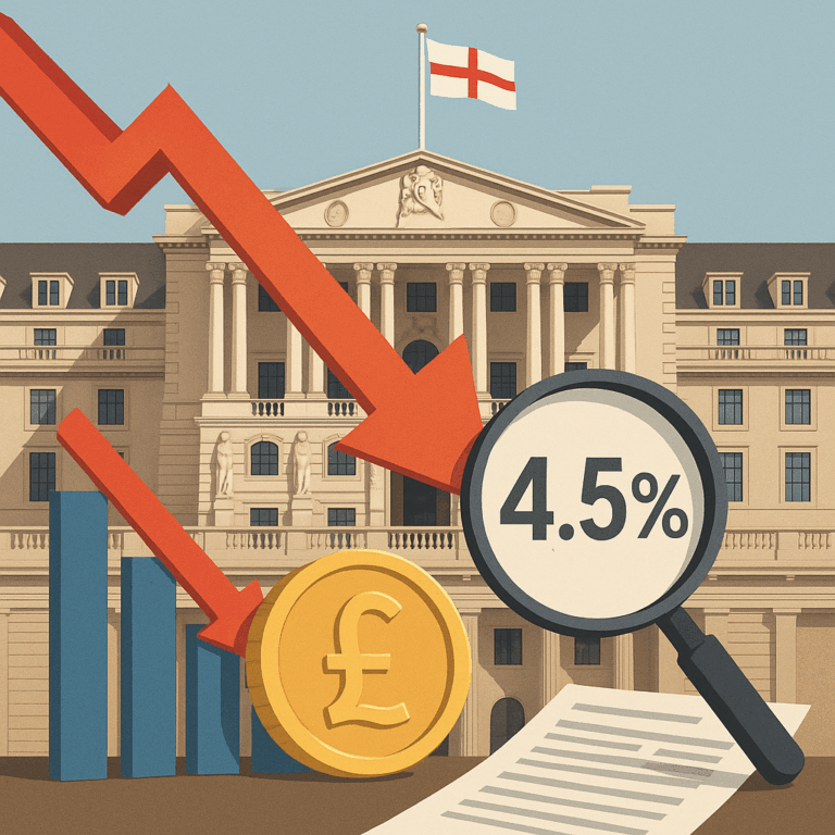 Bank of England Cuts Interest Rate to 4.5% to Boost Economy and Forex Markets