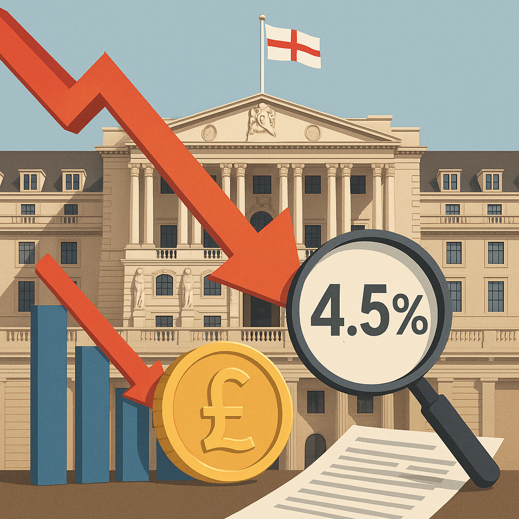 Bank of England Cuts Interest Rate to 4.5% to Boost Economy and Forex Markets