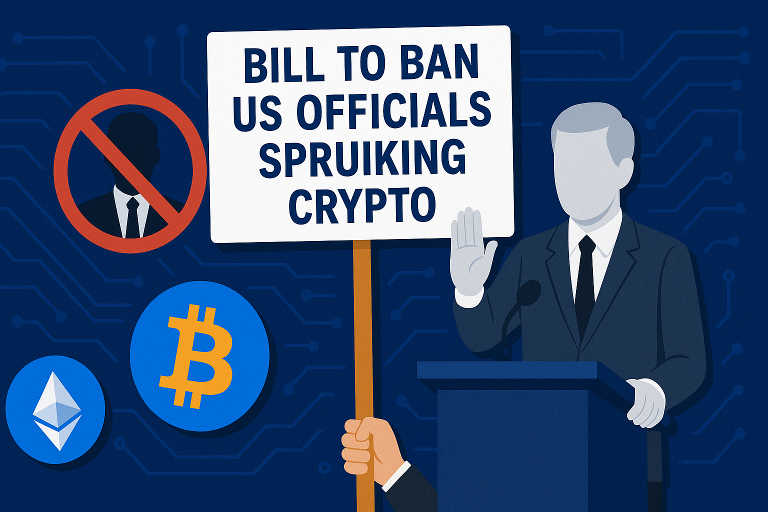 Bill to Ban US Officials Spruiking Crypto Introduced by US Democratic Senators