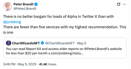 CHARTWIZARDS REPORT #64 (SAMPLE) – Peter Brandt – Factor Trading