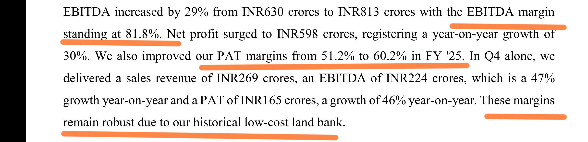 Ganesh Housing : God Level Margins