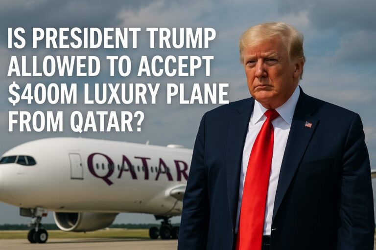 Is President Trump Allowed to Accept an Airplane from Qatar? | Forexlive