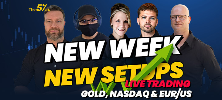 New Week, New Setups – Live Trading Gold, NASDAQ & EUR/USD
