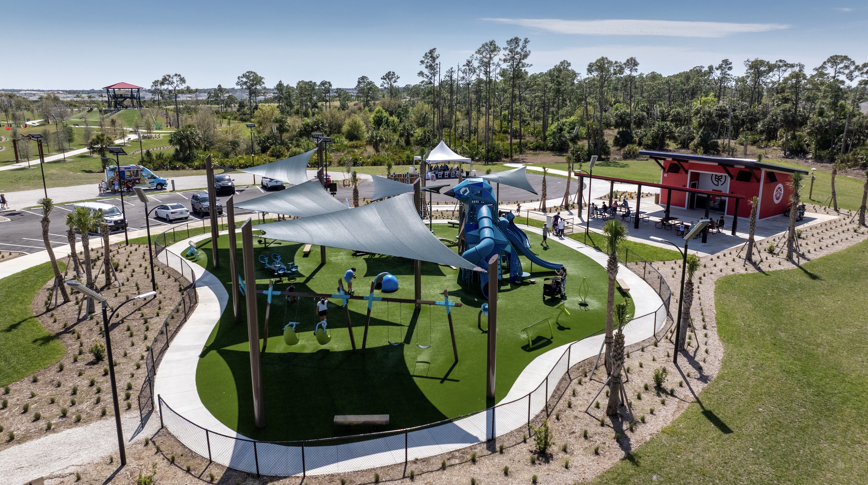 Streetleaf, the leading provider of solar-powered streetlight services in the United States, today announced that the company is now illuminating six public parks at Babcock Ranch – America’s first solar-powered town located in Southwest Florida. Babcock Ranch’s dedication to sustainability and resilience aligns with Streetleaf’s focus on providing resilient infrastructure options. This collaboration marks a significant milestone in Streetleaf’s mission to provide a renewable energy alternative to traditional on-grid services for forward-thinking communities in Florida and across the country.