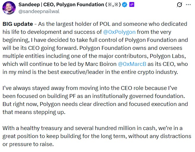 Why Sandeep Nailwal Is Betting on Himself as Polygon CEO - AabeyLLC Crypto