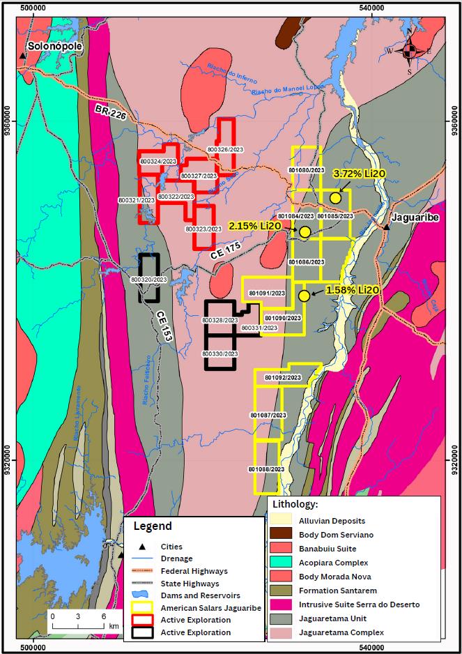 AMERICAN SALARS COMPLETES SAMPLING AT BRAZILIAN LCT PEGMATITE PROJECT