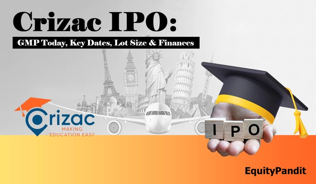 Crizac IPO GMP Today, Key Dates, Lot Size & Finances