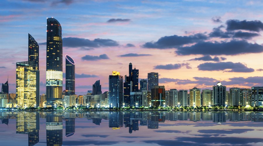 The skyline of Abu Dhabi