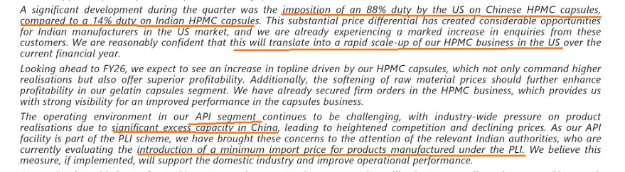 Natural: Profits follow Tariffs