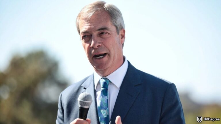 Reform UK Leader Farage Opens Doors to Bitcoin Donations