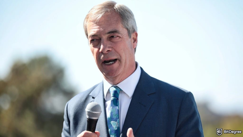 Reform UK Leader Farage Opens Doors to Bitcoin Donations