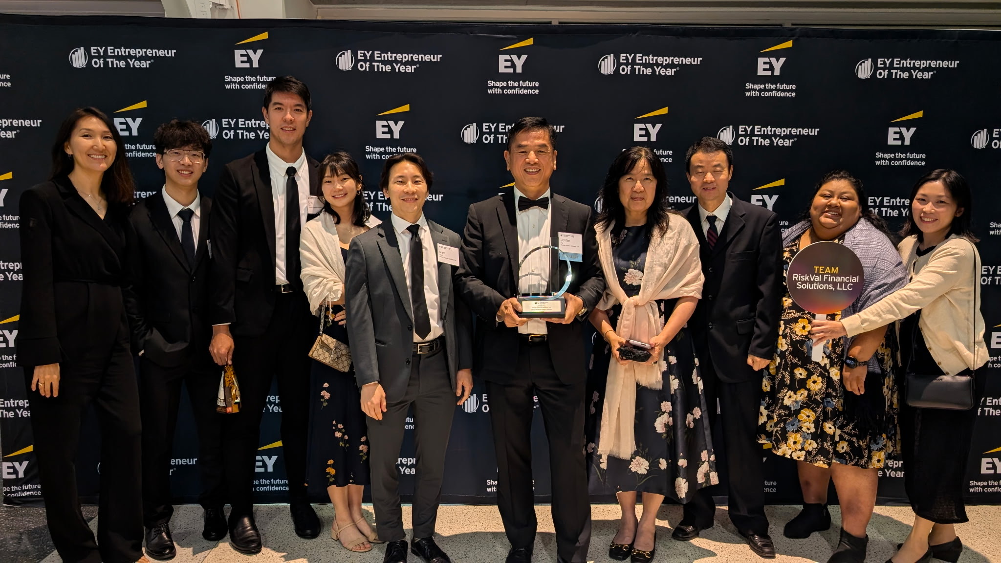 RiskVal Financial Solutions CEO Jordan Hu Named Ernst & Young Entrepreneur of the Year