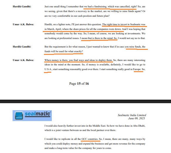 Sealmatic: Pehle Rokda, Fhir Raasta