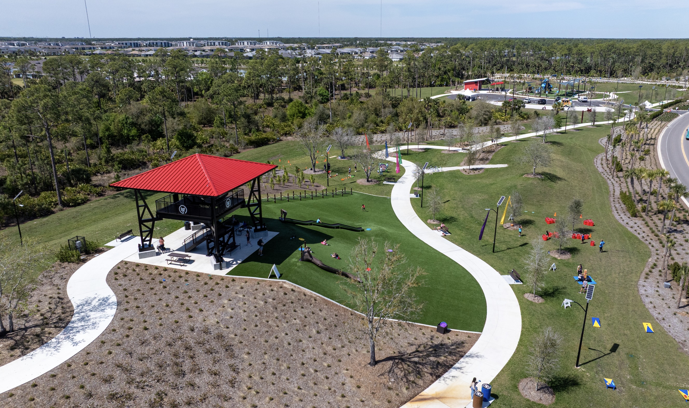 Streetleaf, the leading provider of solar-powered streetlight services in the United States, today announced that the company is now illuminating six public parks at Babcock Ranch – America’s first solar-powered town located in Southwest Florida. Babcock Ranch’s dedication to sustainability and resilience aligns with Streetleaf’s focus on providing resilient infrastructure options. This collaboration marks a significant milestone in Streetleaf’s mission to provide a renewable energy alternative to traditional on-grid services for forward-thinking communities in Florida and across the country.