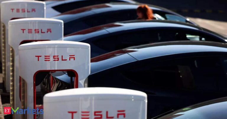 Tesla shares jump 10% after first robotaxi rides hit the road in Austin, Texas