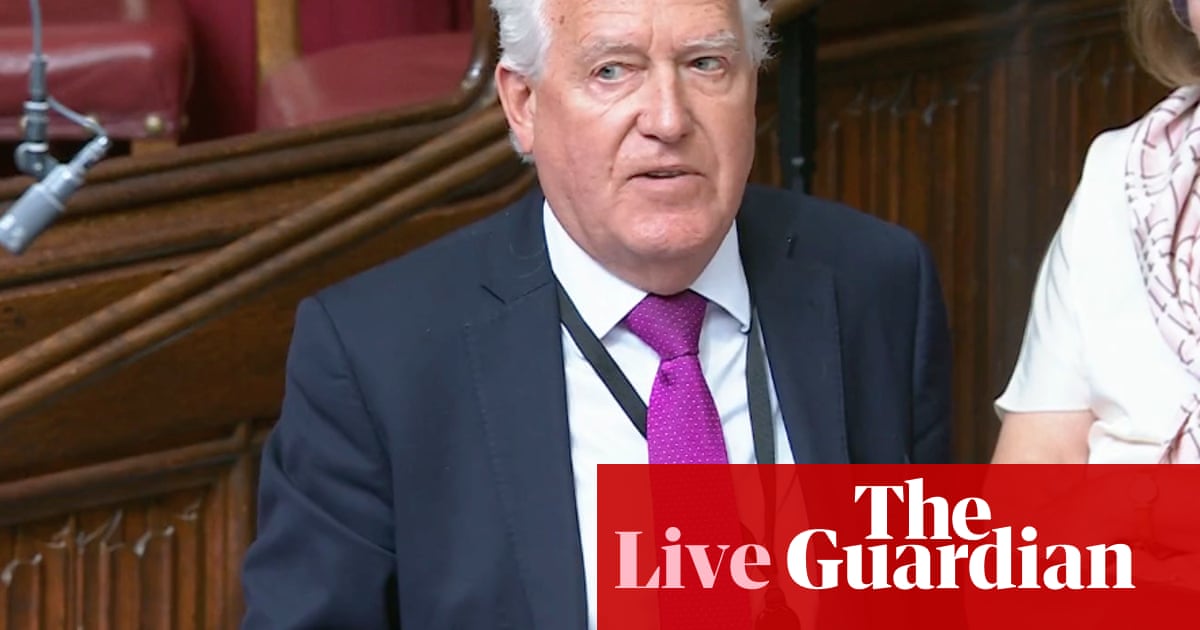 Anti-apartheid activists would have been called terrorists under logic banning Palestine Action, Peter Hain says – as it happened