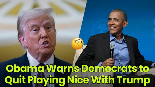 Obama Warns Democrats to Quit Playing Nice With Trump - Dumb Little Man