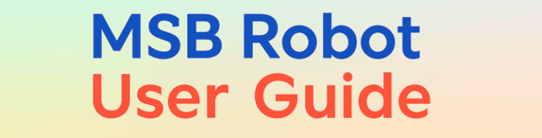 MSB Robot User Guide Russian