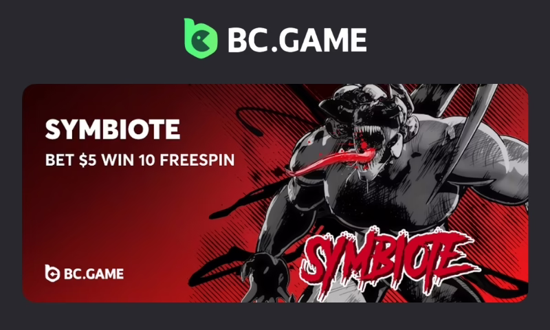 Grab Your Daily Free Spins on "Symbiote" Slot Only at BC.Game | BitcoinChaser