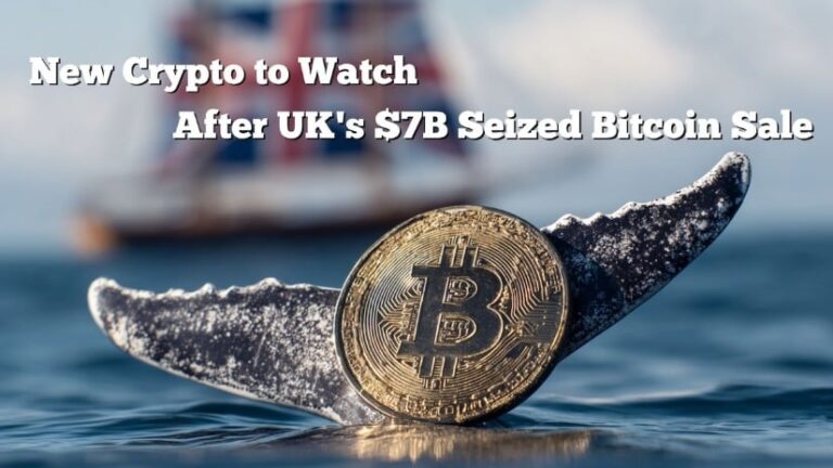 UK’s $7B Seized Bitcoin Sale Sparks Market Jitters – 3 New Crypto Projects to Watch