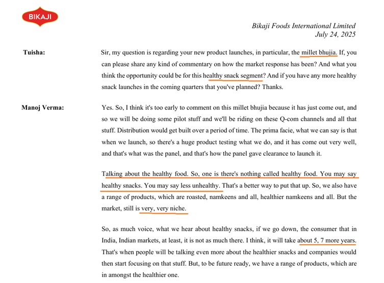 Bikaji: Less Unhealthy