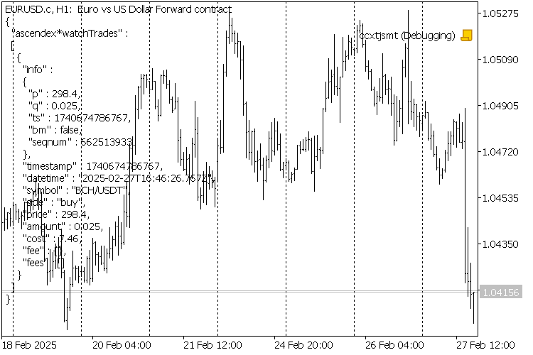 Watching a crypto-exchange via CCXT Application Server Library Watching a crypto-exchange via CCXT Application Server Library