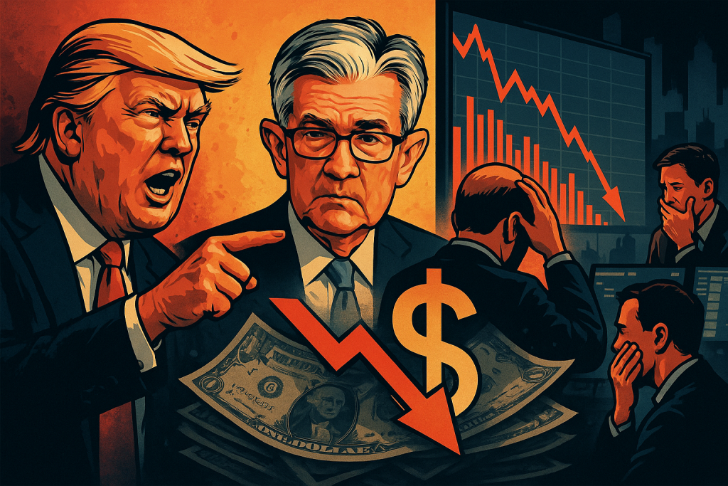 Trump's Attack on Powell Sparks Dollar Collapse and Global Market Reactions