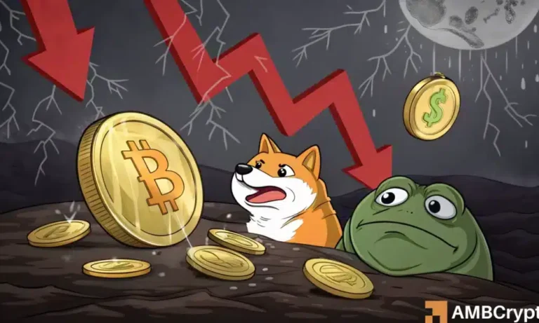 Why is crypto down today? DOGE, SHIB, PEPE plunge but Bitcoin stays calm