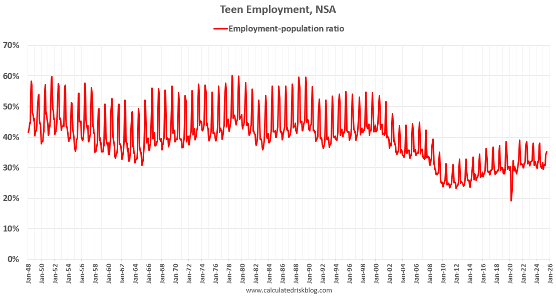 The Decline in Summer Teen Employment