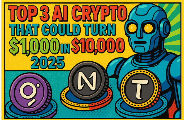 Top 3 AI Cryptos That Could Turn $1,000 Into $10,000 by 2025 - Blockonomi