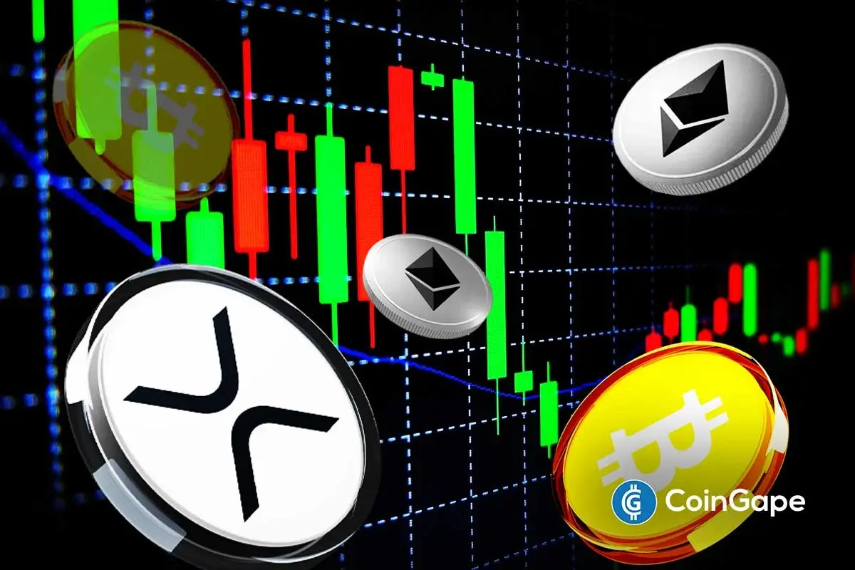 Crypto tokens fluctuate and recover in response to market headlines.