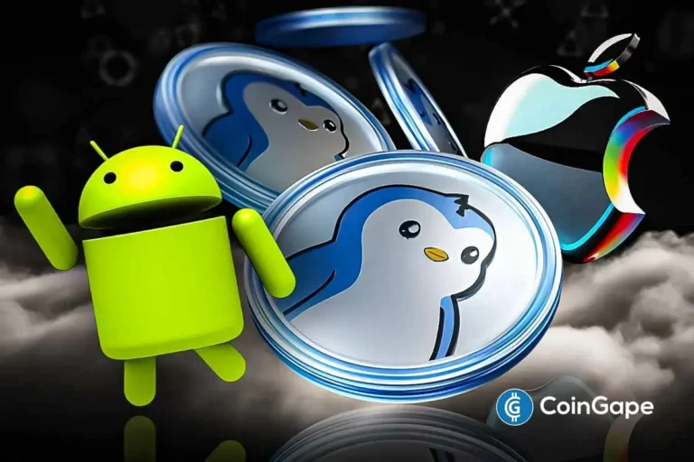 PENGU price momentum builds after Ethereum highlights Pudgy Penguins and Pudgy Party debuts globally on mobile platforms.
