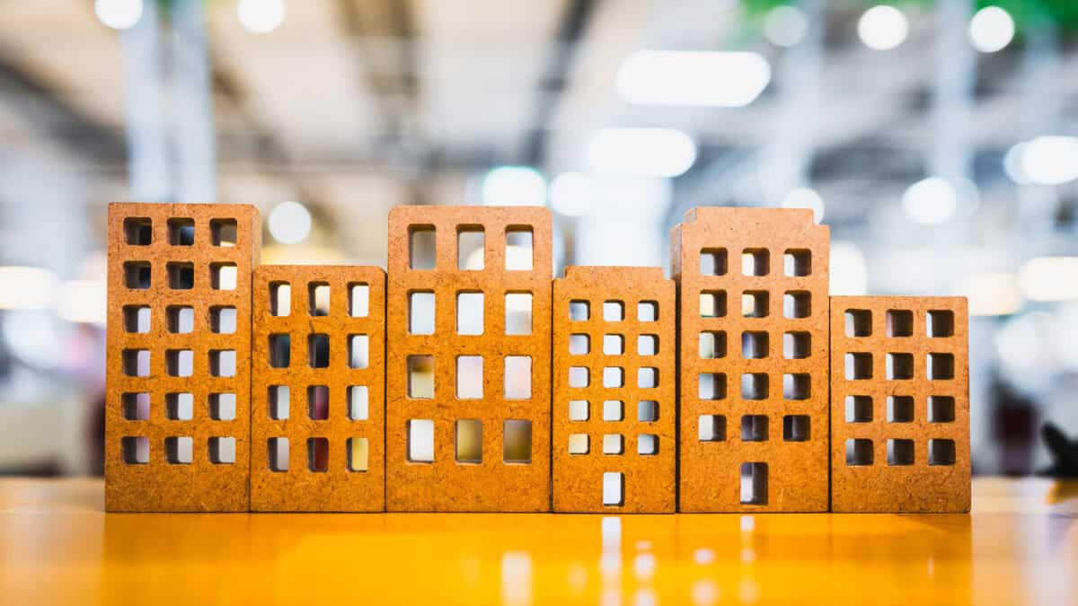 buildings lined up in a row