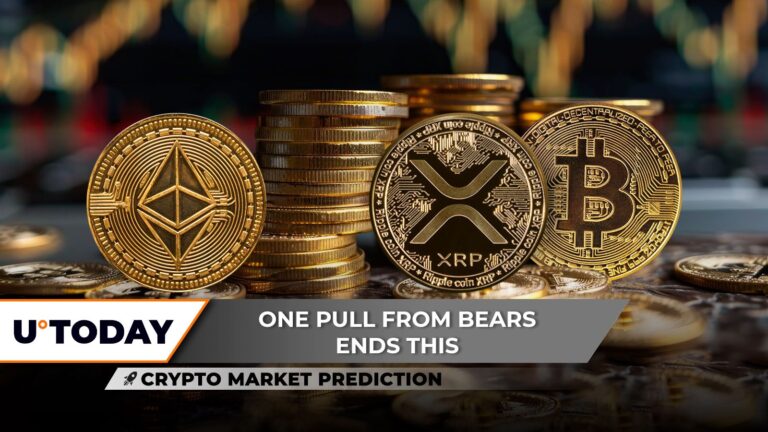 Crypto Market Prediction: XRP to Try $5 Jump, Ethereum (ETH) Begins $5,000 Journey, Bitcoin (BTC) to Stop Before $115,000? - U.Today