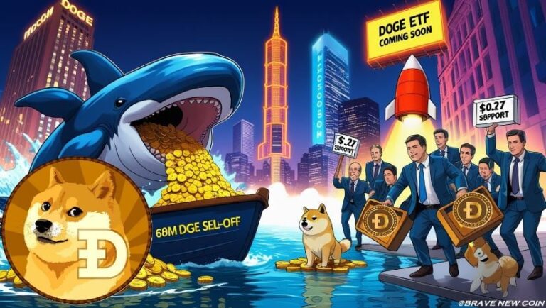 Dogecoin (DOGE) Price Prediction: Dogecoin Defends $0.27 Support After $680M Whale Dump—Will DOGE Rebound?