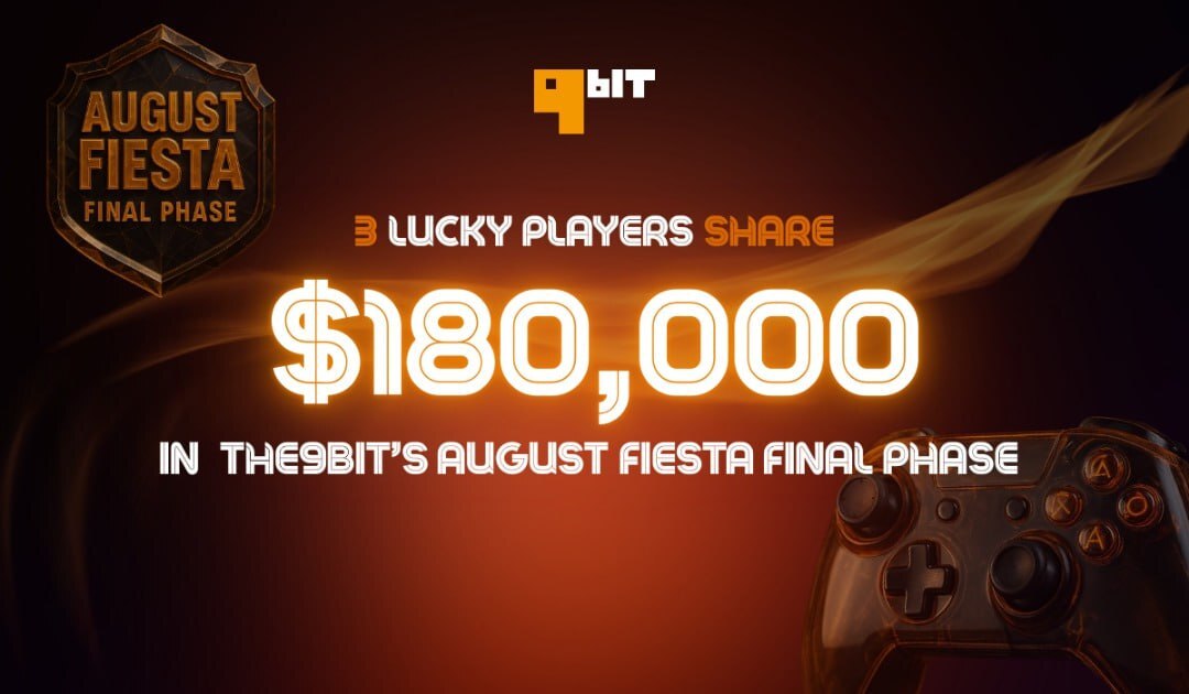 3 Lucky Players Share $180,000 in the9bit’s August Fiesta Finale