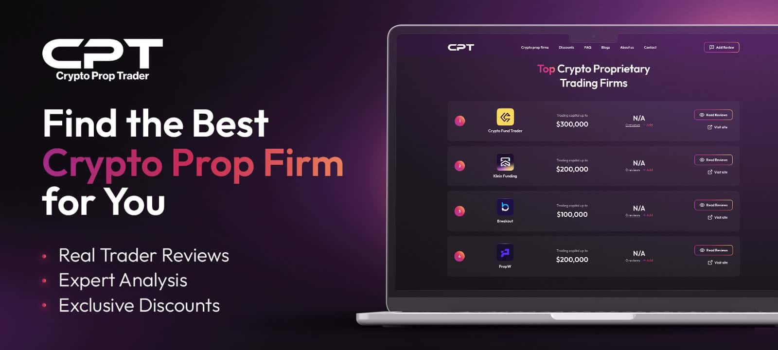 CryptoPropTrader.com: A Smarter Way To Choose A Crypto Prop Firm