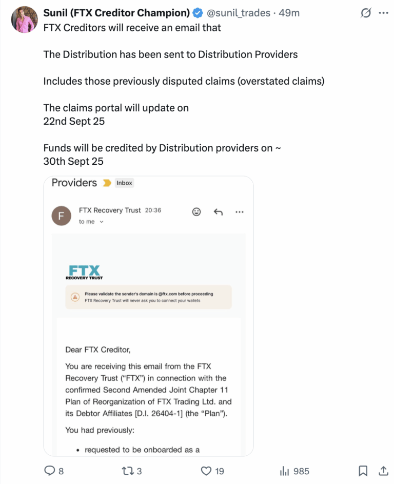 FTX Recovery Trust Unlocks $1.6B for Creditors This Month - AabeyLLC Crypto