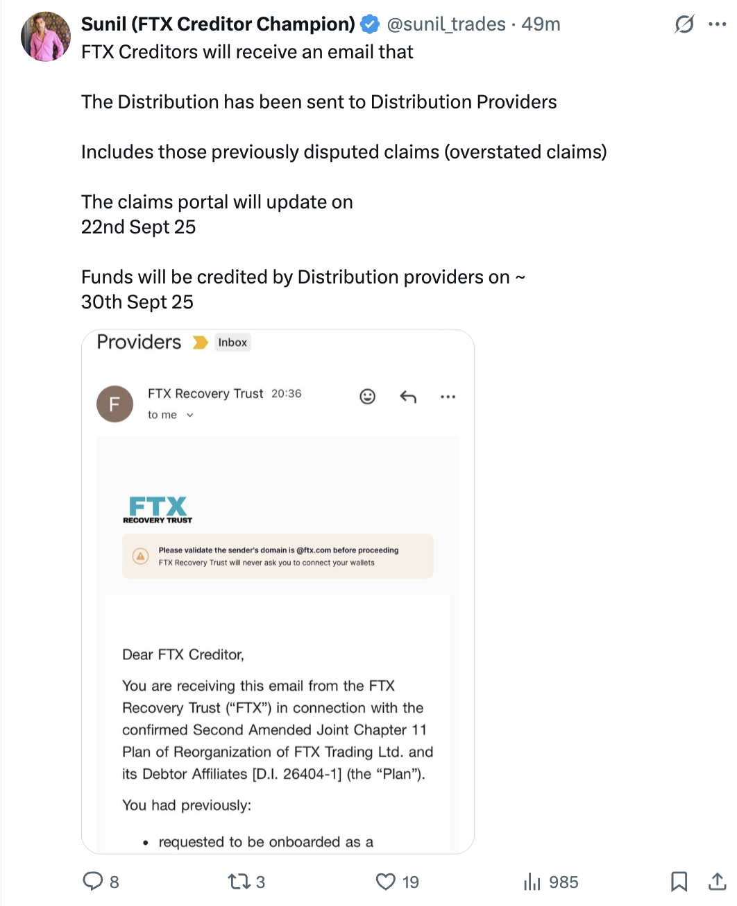 FTX Recovery Trust Unlocks $1.6B for Creditors This Month - AabeyLLC Crypto